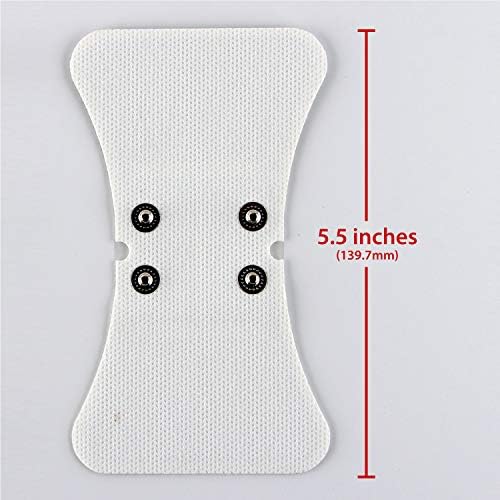 CHOICEMMED 2 Pack Universal Therma Heated TENS Unit Pads - Muscle Stimulator E-stim Electrodes - Universal Replacement Massage Pads for Electronic Pulse Stimulators - Reusable Pad for Electrotherapy