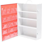 4 Shelf Empty Industrial First Aid Box With First Aid Logo