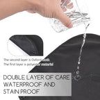 Tucnoeu Washable Cloth Bib with Detachable Crumb Catcher, Adult Bibs, Waterproof Reusable Bibs for Adult Eating Food Bib