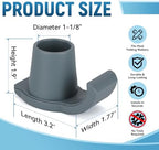 Walker Ski Glides for Folding Walkers - Universal Walker Glide Caps & Sliders, Walker Feet Glides, Ideal Mobility Walker Accessories for Seniors (2Pack, Gray)