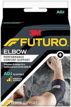 FUTURO Performance Comfort Elbow Support, Moderate Support Design Offers Customizable Levels of Compression and Support, Adjustable