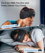 MUSICOZY Sleep Headphones Bluetooth 5.4 Headband, Wireless Earphones Music Sleep Earbuds Sleeping Eye Mask with HD Stereo Speakers for Workout Running Travel Yoga, Ideal Gifts for Men Women Mom Dad