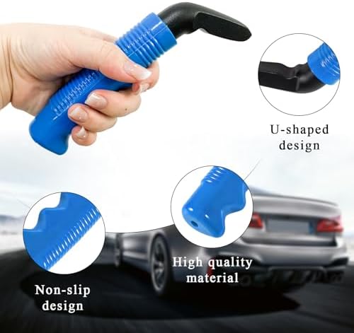 Augeny Car Door Handle for Elderly, Portable Vehicle Assist Support Handle, Automotive Door Assist Bar Helps Get Out, Universal Assistive Device for Seniors, Handicapped (Blue, 2PCS)