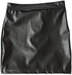 Women Leather Skirt Exposed Butt Skirt Patent Leather Butt Lifter Short Buttocks Sexy Lingerie Clubwear Party