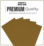 Gold Dinner Napkins Disposable 8" x 4" Folded - 40 Pcs 2 Ply Gold Napkins Disposable Paper Guest Towels for Bathrooms, Dinners, Everyday Parties & Party Supplies