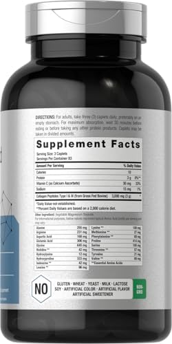 Horbäach Amino Acid Complex 3000mg | 250 Caplets | Non-GMO, Gluten Free Supplement