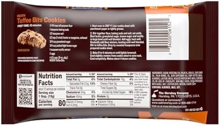 Heath English Toffee Bits Baking Chips - Pack of 2 - Delicious Additions to Any Treat - Great for Sharing with Friends and Family - Tasty Bits