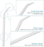 Interdental Toothpicks, Disposable Plastic Curved Hook Toothpicks, Ultra Teeth Cleaning Tool for Daily Care of Removes Plaque and Debris Between Your Teeth 200PCS (Pack of 1)