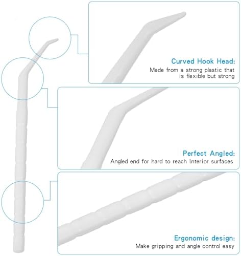 Interdental Toothpicks, Disposable Plastic Curved Hook Toothpicks, Ultra Teeth Cleaning Tool for Daily Care of Removes Plaque and Debris Between Your Teeth 200PCS (Pack of 1)