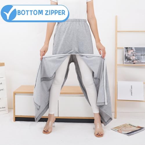 WEEOATAR Unisex Patient Pants,Bedridden Patient Clothing,Disability Clothing with Zippers,Hospital Gowns Nursing Aid