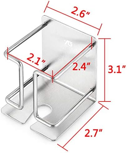 Linkidea Wall Mounted Electric Razor Holder Wall Mounted Stainless Steel Wall Mounted Electric Razor Storage Shelves Bathroom Accessories for Home Organization Storage
