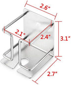 Linkidea Wall Mounted Electric Razor Holder Wall Mounted Stainless Steel Wall Mounted Electric Razor Storage Shelves Bathroom Accessories for Home Organization Storage