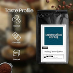 Merrystone Holiday Blend Coffee, Festive Medium-Dark Roast, Roasted to Order, 2 Lb, Espresso Grind