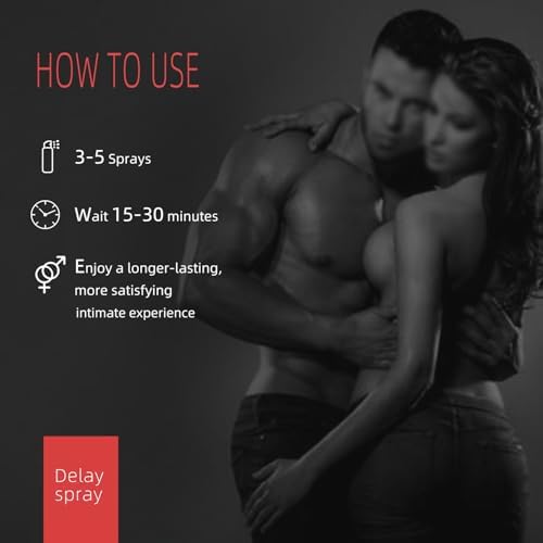 Delay Spray, Male desensitizing Spray delay Sprite Duration Sprayer Last Longer in Bed for Men, Climax Control Gift for him
