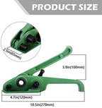 MYFAMIREA Heavy Duty Poly Strapping Tensioner and Cutter Manual Banding Tools Windlass for 1/2" -3/4" Width Polyester Polyproplyn Strap (Jungle Green)