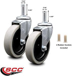 Service Caster Brand – Compatible with/Replacement for – Janitor Cleaning Carts – Fits Most Rubbermaid Janitorial Carts