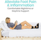 Vive Plantar Fasciitis Night Splint Plus Trigger Point Stretch Wedges - Soft Leg Brace Support, Orthopedic Sleeping Immobilizer Stretch Boot (Large: Men's: 8.5-11, Women's: 10-12)