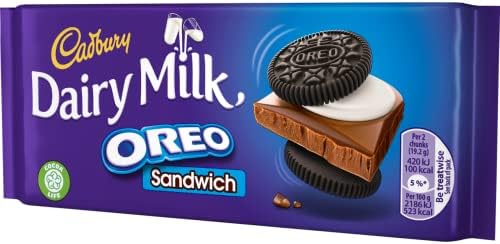 Cadbury Dairy Milk Oreo Sandwich Chocolate Bar, 96 g