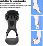 AFO Drop Foot Brace Orthosis for Hemiplegia Stroke Varus Foot Improve Walking Gait, Effective Relieve Pain for Walking with Shoes, Lightweight & Invisible (XL, Left foot)