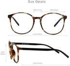 VisionGlobal Blue Light Blocking Glasses for Women Men, Stylish Oval Frame