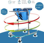 Walkers/Standing Walking Aid, Adjustable Height Children's Wheeled Walker for Cerebral Palsy Kids, Upright Walker Rehabilitation Trainer Frame, Suitable for Height 31"- 47"