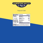 Morton Popcorn Salt, (3.75 oz), 2-Pack, Perfect for Popcorn & Seasoning