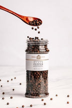India Tree Tellicherry Peppercorns Whole Black Pepper with Bold Aromatic Flavor, 4.5 oz