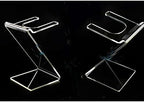 esowemsn 1PC Clear Acrylic Hair Dryer Holder Hair Dryer Display Rack Salon Home Bathroom Blow Dryer Holder Stand Hair Styling Tool Storage Organizer