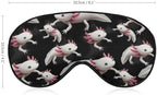 Sleep Mask, Axolotl Animal Print Comfortable Blackout Sleeping Mask, Fashion Eye Cover Soft Eyeshade with Elastic Strap for Home, Office