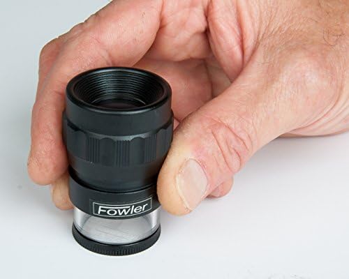 Fowler 52-664-009-0, 10x Pocket Optical Comparator Set with 9 Recticles