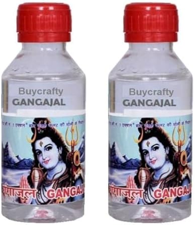 Ganga Jal – Pack of 2 x 100ml (Total 200ml) – Holy Water from Haridwar for Hindu Pooja, Aarti & Ritual Use – Sacred Ganges Water – The Berg Peak