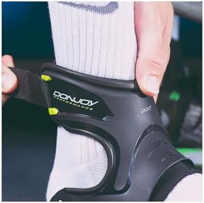 DonJoy Performance POD Ankle Brace - Ultra-Lightweight Support for Sprains, Instability and Ankle Protection (Black, XS, Right)