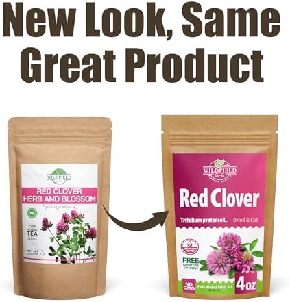 4 oz. Red Clover Tea Red Clover Herb Dried Blossom Flower Petals (Trifolium Pratense) - 113g Dried Cut Herb Bulk Herbal Tea Trebol Rojo