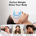 Sleep Eye Mask for Men Women, Weighted Sleeping Mask for Side Sleeper, Travel Blackout Night Blindfold Eye Shade Cover with Adjustable Strap (Blush)