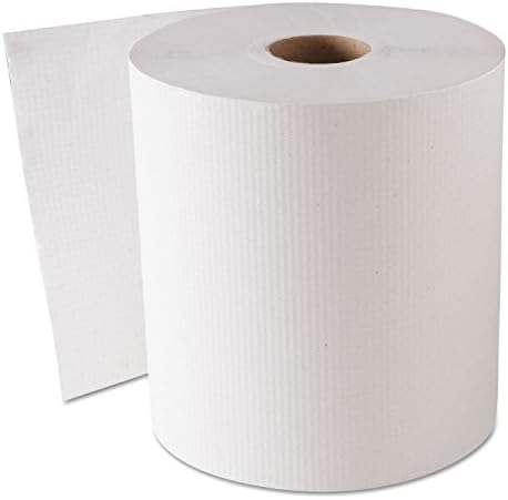 GENERATIONS CONSUMER 1820 Hardwound Roll Towels, 1-Ply, White, 8" x 800ft, 6 Rolls/Carton