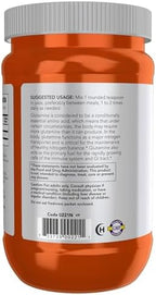 NOW Foods Sports Nutrition, L-Glutamine Pure Powder, Nitrogen Transporter*, Amino Acid, 1-Pound