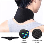 Neck Support Brace Strap: Adjustable Warm Magnetic Collar Self Heating Wrap Tourmaline - Neck Support for Men and Women