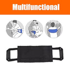 2Pcs Padded Bed Transfer Nursing Sling for Patient, 32Inch Anti Slip Handle Elderly Safety Lifting Aids Home Bed Lift Mobility Belt for Patient Care (Black)