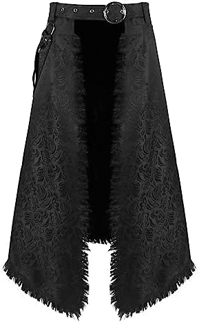 Mens Scottish Utility Kilts Vintage Gothic Pleated Skirt Vintage Steampunk Scotland Kendo Scottish Clothing Halloween