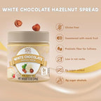 ChocZero Keto White Chocolate Hazelnut Spread - Keto Friendly, No Sugar Added, Best Low Carb Dessert, Perfect Topping for Breakfast, Naturally Sweetened with Monk Fruit (1 jar, 12 oz)