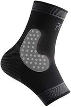 Adjustable Foot Socks, Ankle Brace Compression Support Sleeve with Silicone Gel, Arch Support - Boosts Recovery from Joint Pain, Sprain, Plantar Fasciitis (Black-XLarge)