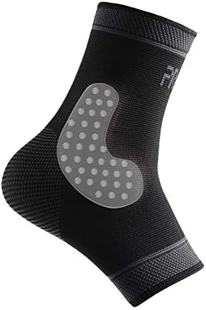 Adjustable Foot Socks, Ankle Brace Compression Support Sleeve with Silicone Gel, Arch Support - Boosts Recovery from Joint Pain, Sprain, Plantar Fasciitis (Black-XLarge)