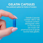 Capsuline Size 000 Empty Gelatin Capsules, Clear - 1000 Count | Gluten Free, Kosher, Non-GMO Certified | Pure Bovine Pill Caps for DIY Supplement Filling