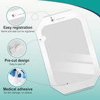 30 Packs Transparent Film Dressing 6'' x 8'' - Waterproof Bandages for Swimming, Showering, Wounds, Post Surgical Shower or IV Shield, Tattoo Aftercare Bandage, Scar Therapy, Adhesive Patches