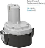 ExpertPower 2 Pack 14.4v 3000mAh NiMh Extended Battery for Makita 1433 1434 1435 1435F 192699-A 193158-3