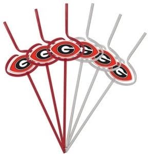 Georgia Bulldogs Team Sipper Straws