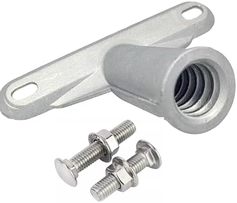 Broom Handle Bracket,5mm Thickness Deck Brush Accessories,Aluminum One-Piece Casting Metal Brackets,Broom Bracket for American Style Threadedd