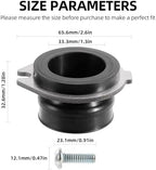 RQYEKDO Garbage Disposal Flex Coupler 75499 - Replacement Parts Compatible with Insinkerator Anti - Vibration Tailpipe, Replaces Part Number 74085, with Screws (2PC)