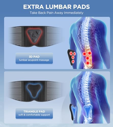 Back Brace for Lower Back Pain Relief with 3D Lumbar Pad, 6X Back Support Belt With Alternative Strips for Men/Women, Soft Breathable Mesh Fabric Lumbar Support for Herniated Disc, Sciatica