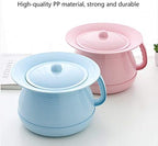 Chamber Pot Bedpan Urinal Bottle Urine Pots Potty Pee Bucket Bedside Urinal with Lids to Prevent Odors, Suitable for Kids, Women and Men (Blue)